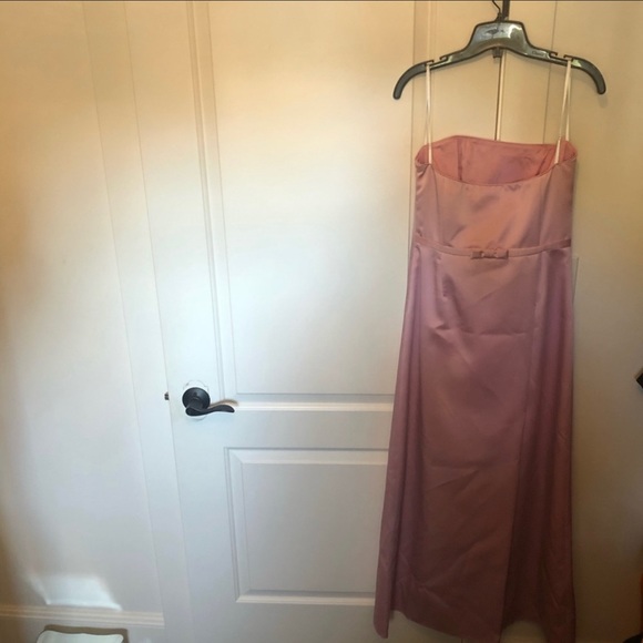 ABS Evening by Allen B Schwartz Pink Strapless Evening Gown Size 6 - Picture 4 of 6